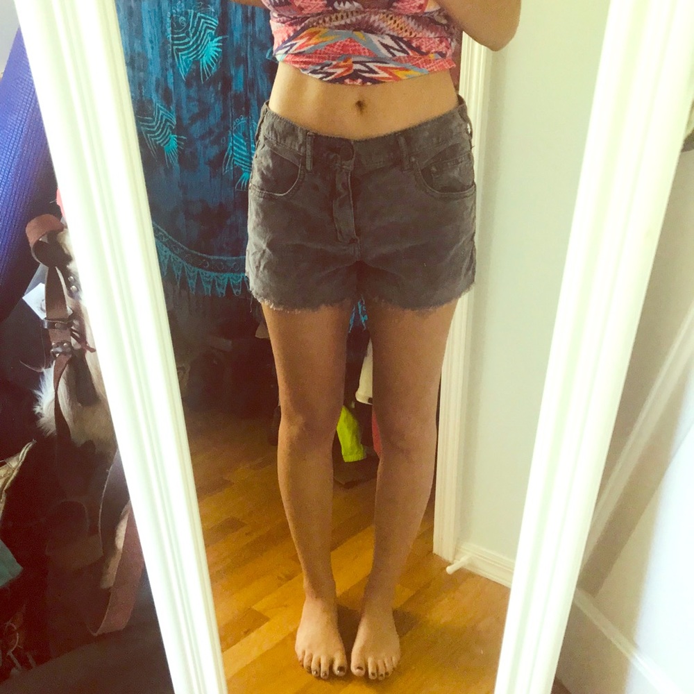 Free People Ash Corduroy Shorts Raw hem